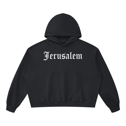 Vintage Washed Boxy Jerusalem Hoodie