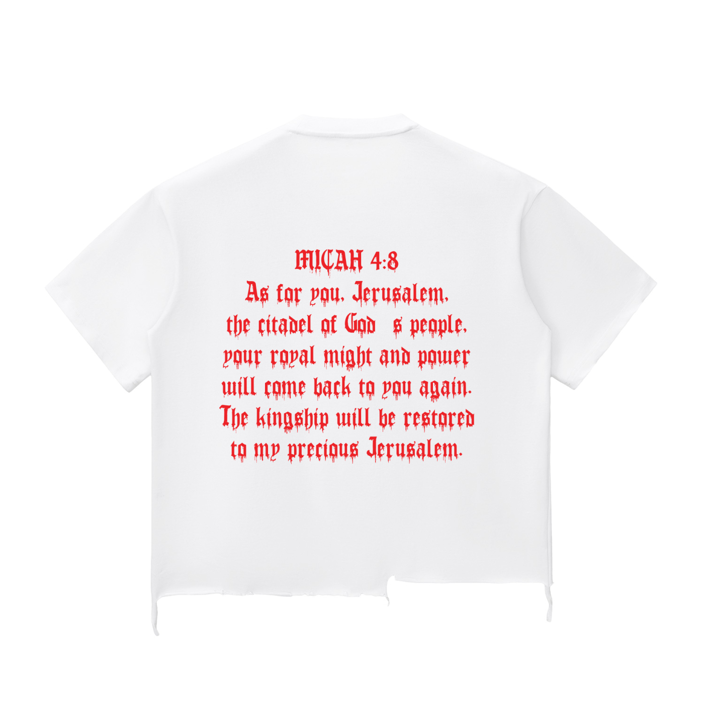 Jerusalem Citadel Raw Hem Shirt