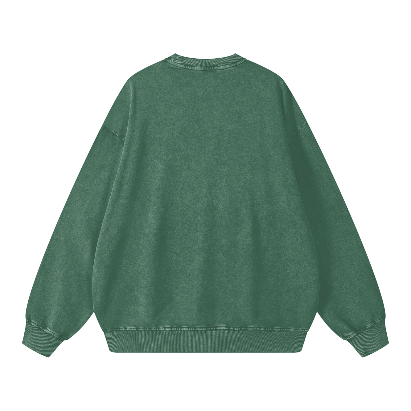Thou Art Rich Acid Wash Oversize Crew Neck