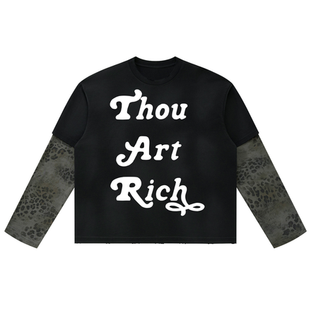 Thou Art Rich Leopard Shirt
