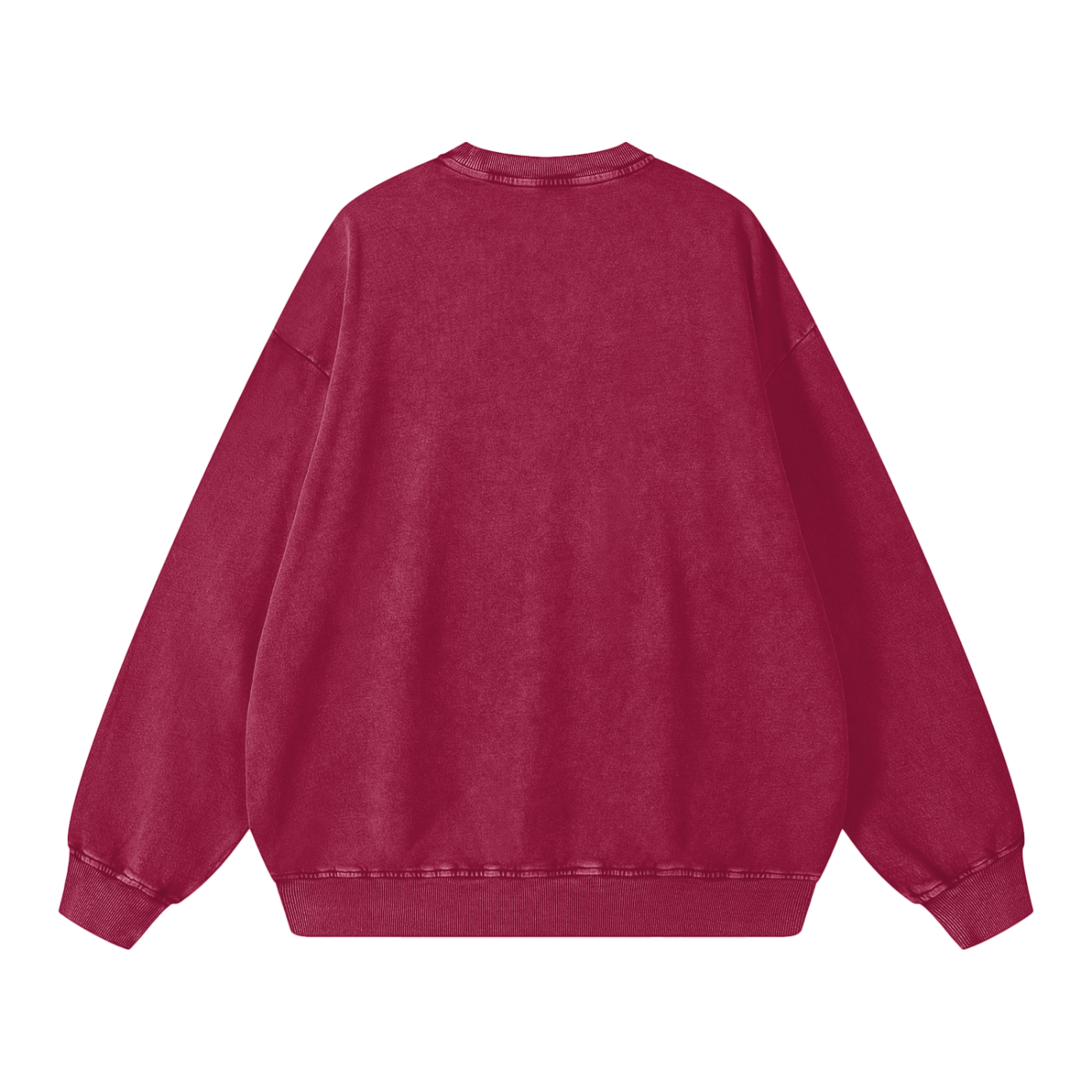 Thou Art Rich Acid Wash Oversize Crew Neck