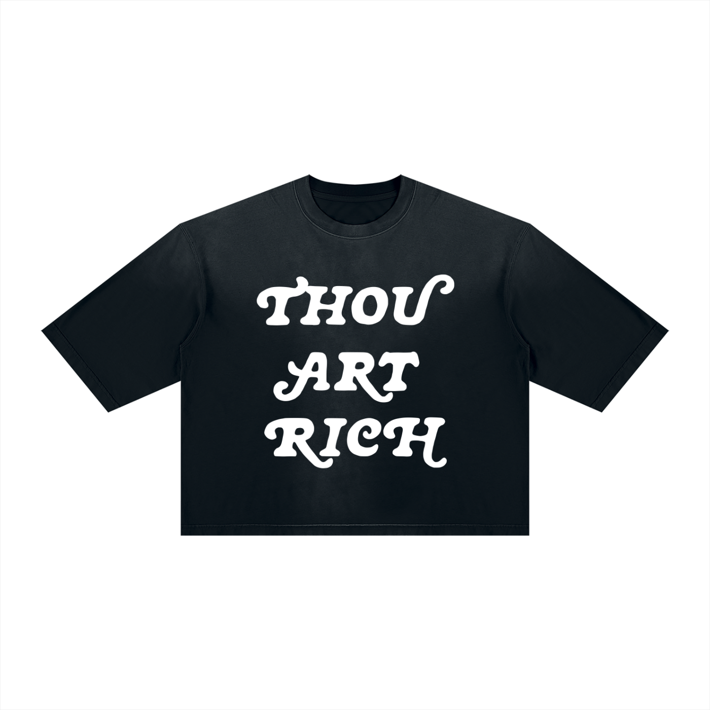 Thou Art Rich Boxy Shirt
