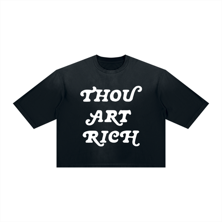 Thou Art Rich Boxy Shirt