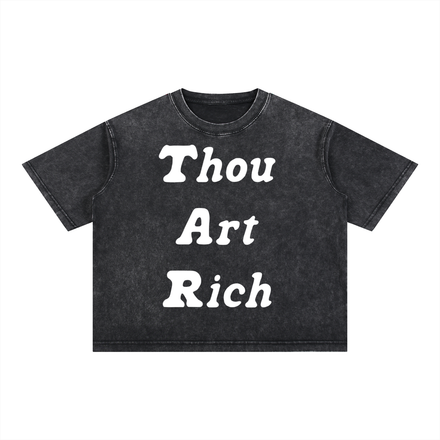 Thou Art Rich Mineral Wash Shirt