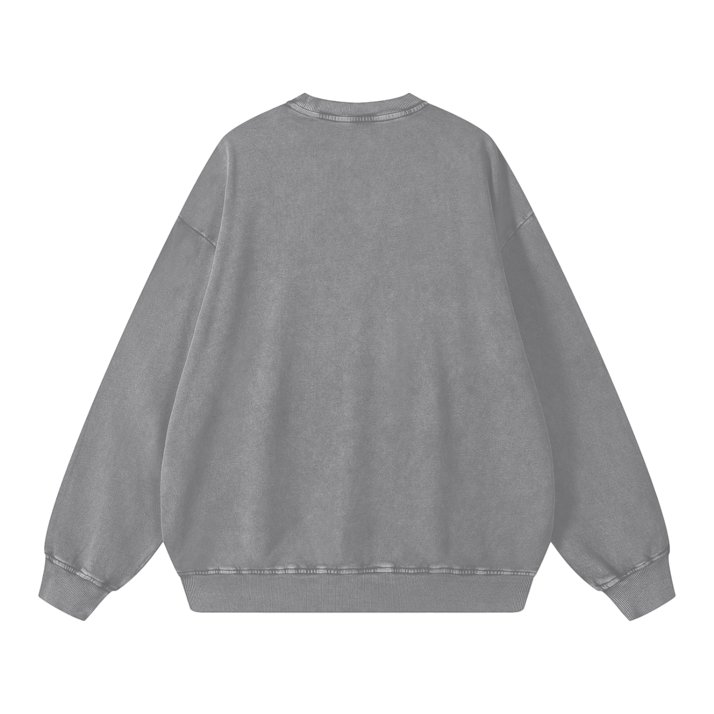 Thou Art Rich Acid Wash Oversize Crew Neck