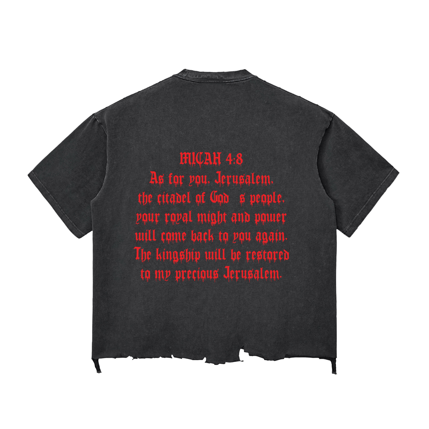 Jerusalem Citadel Raw Hem Shirt