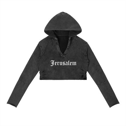 Jerusalem Raw Hoodie For Her