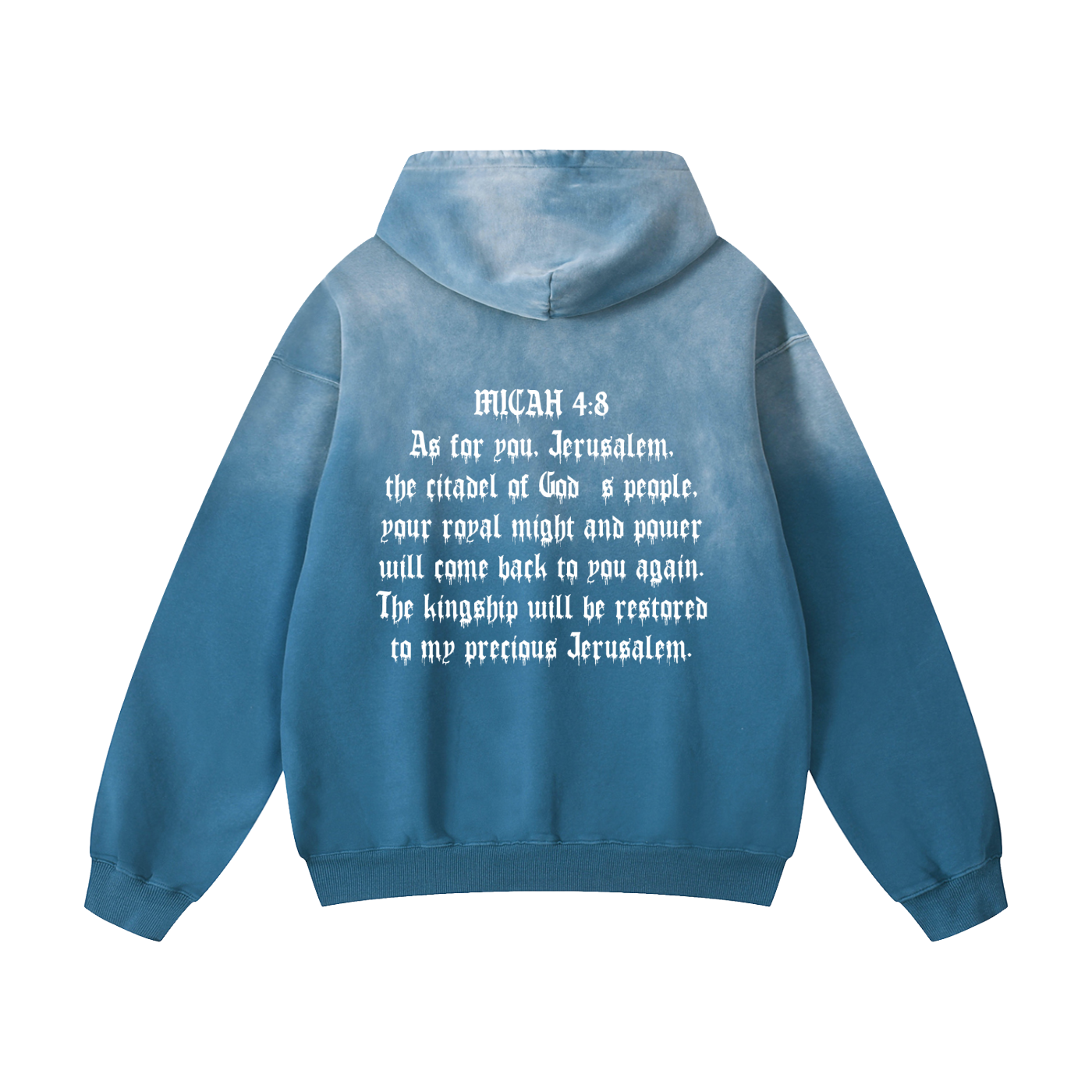Jerusalem Citadel Hoodie (WHITE TEXT)