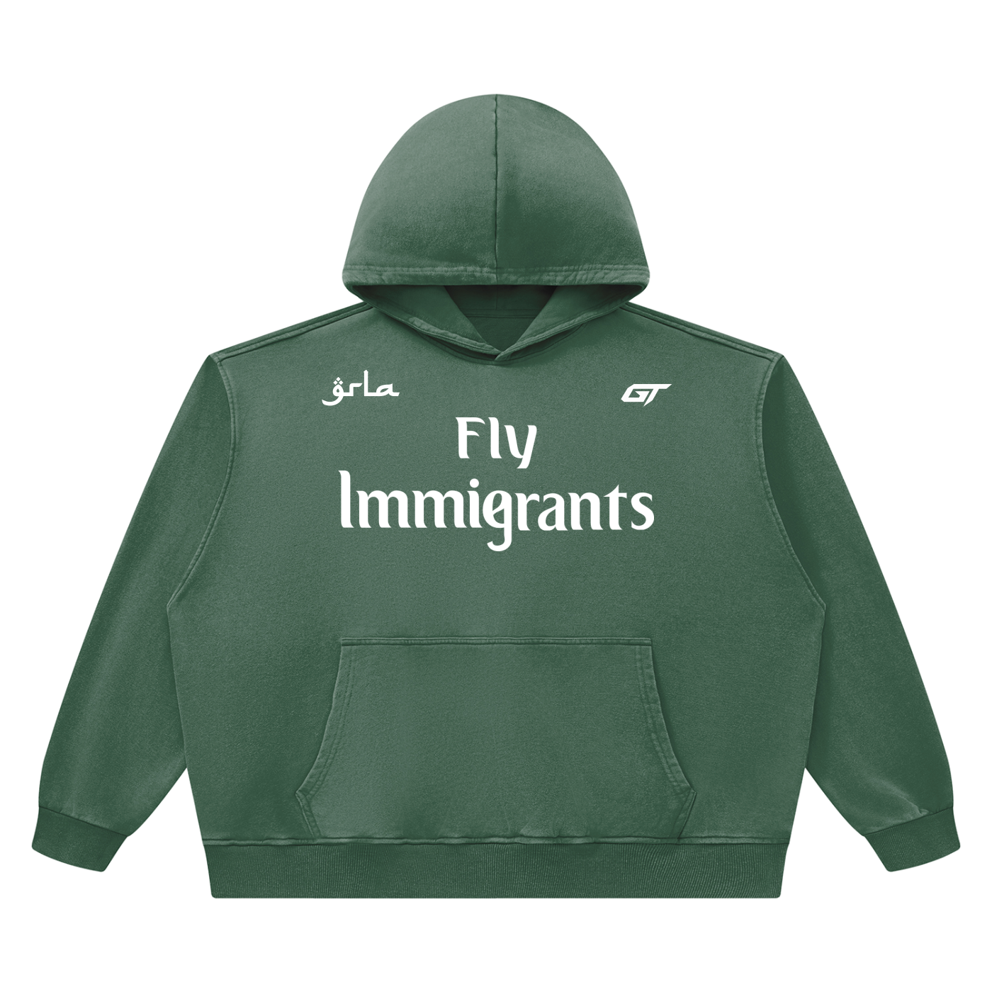 Fly Immigrants Vintage Hoodie