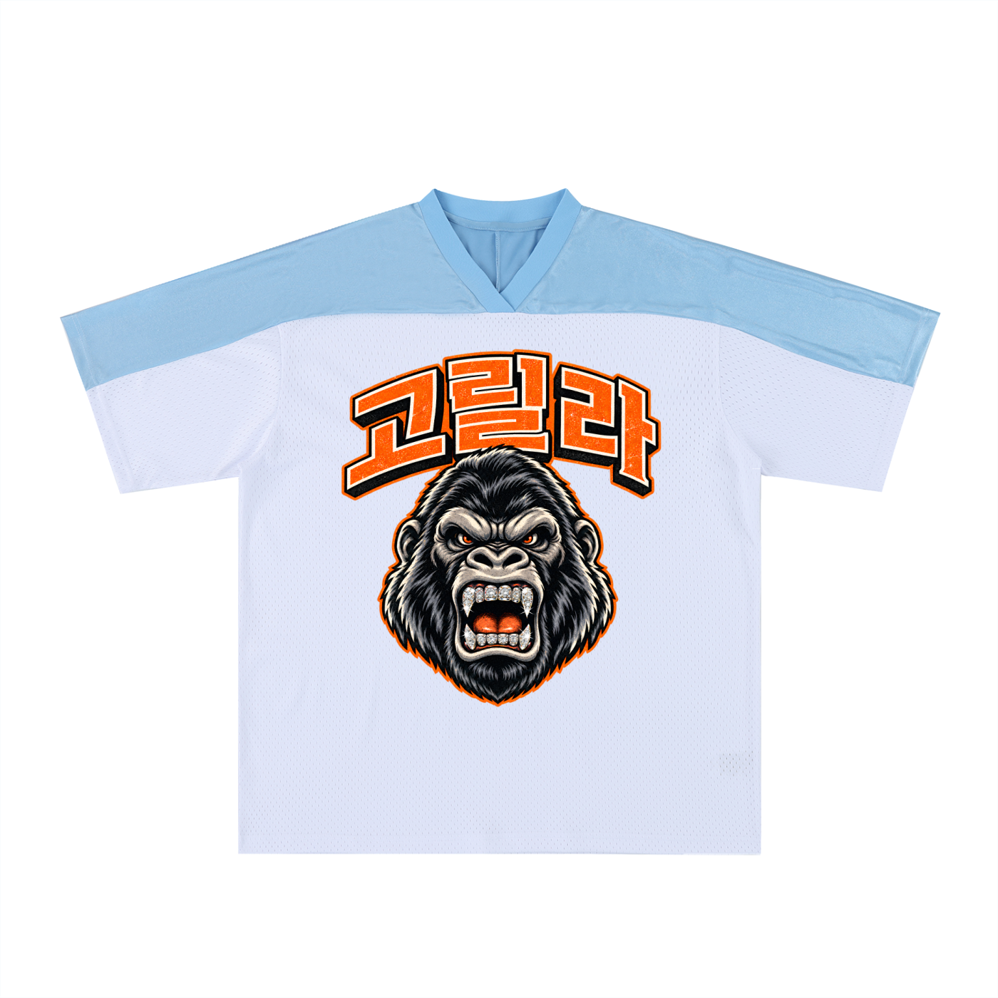 Korean University Oversized Mesh Jersey