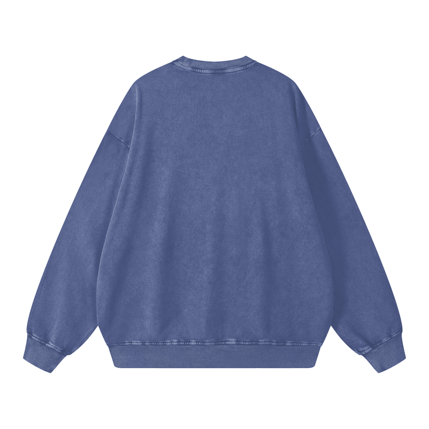 Thou Art Rich Acid Wash Oversize Crew Neck