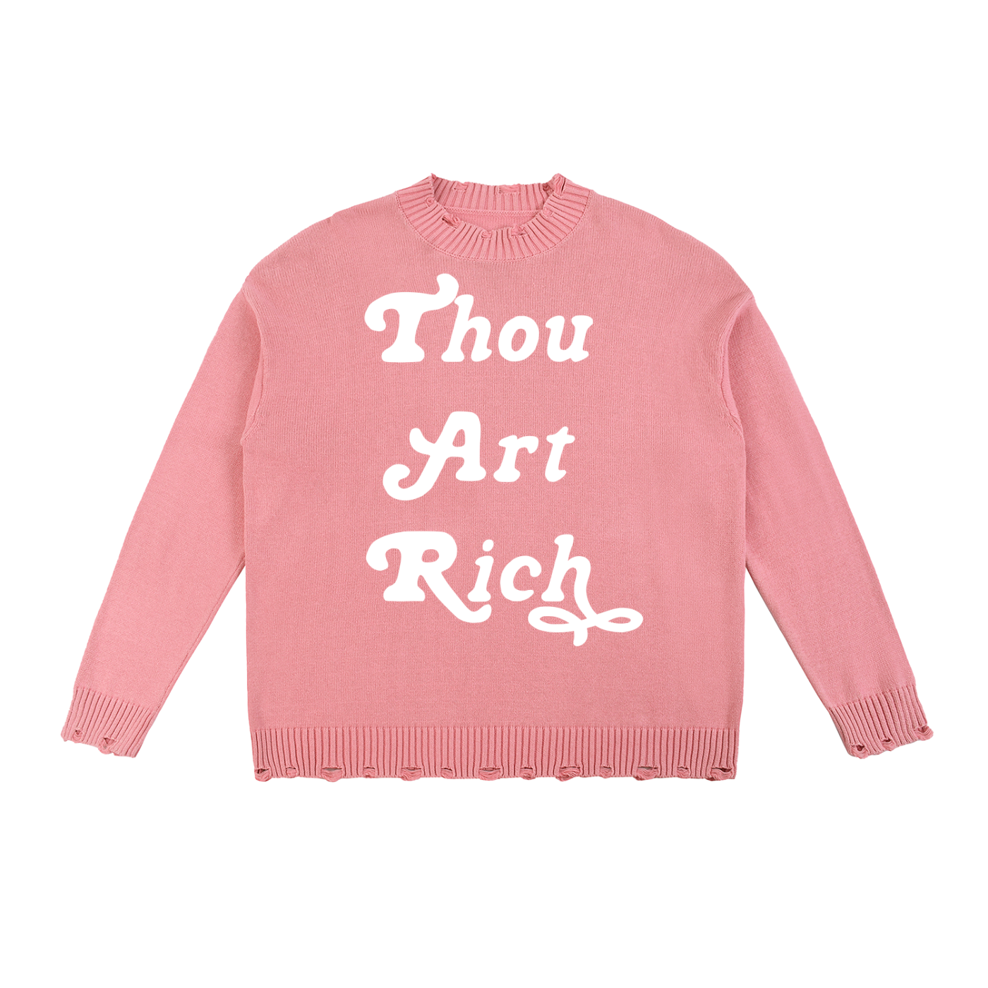 Thou Art Rich Vintage Washed Sweater