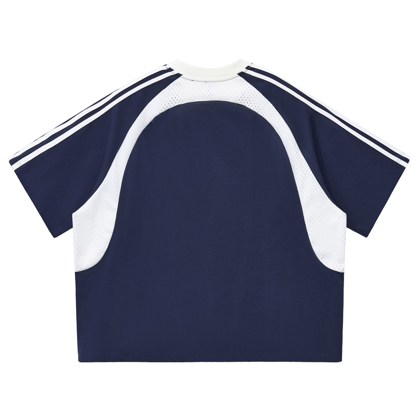 Striped Fly Immigrants Panel Mesh Shirt