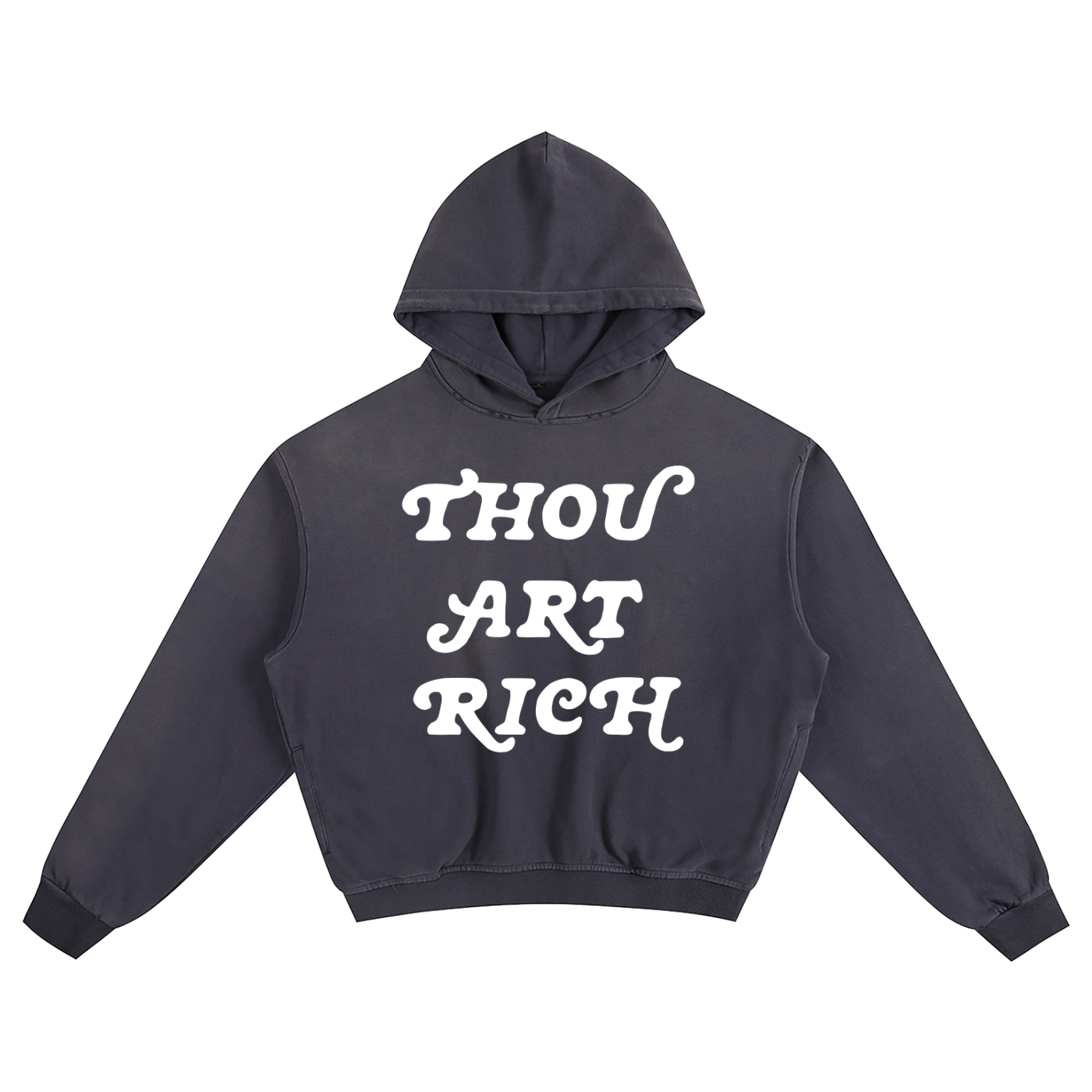 Thou Art Rich Boxy Hoodie