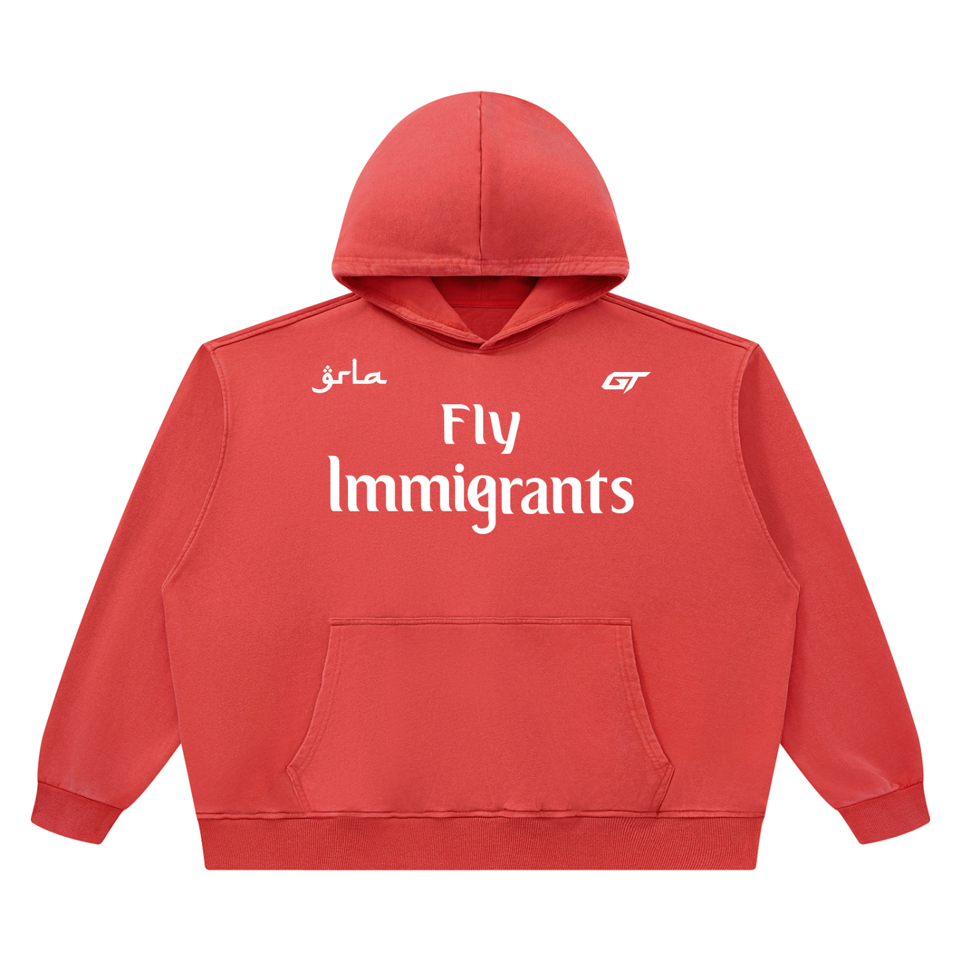 Fly Immigrants Vintage Hoodie