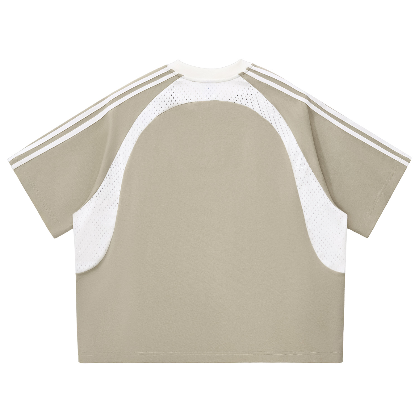 Striped Fly Immigrants Panel Mesh Shirt