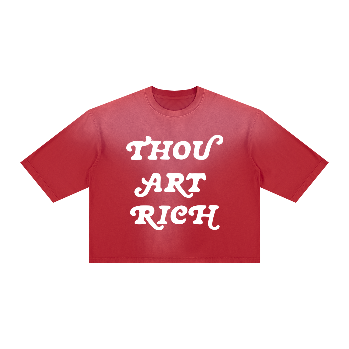 Thou Art Rich Boxy Shirt