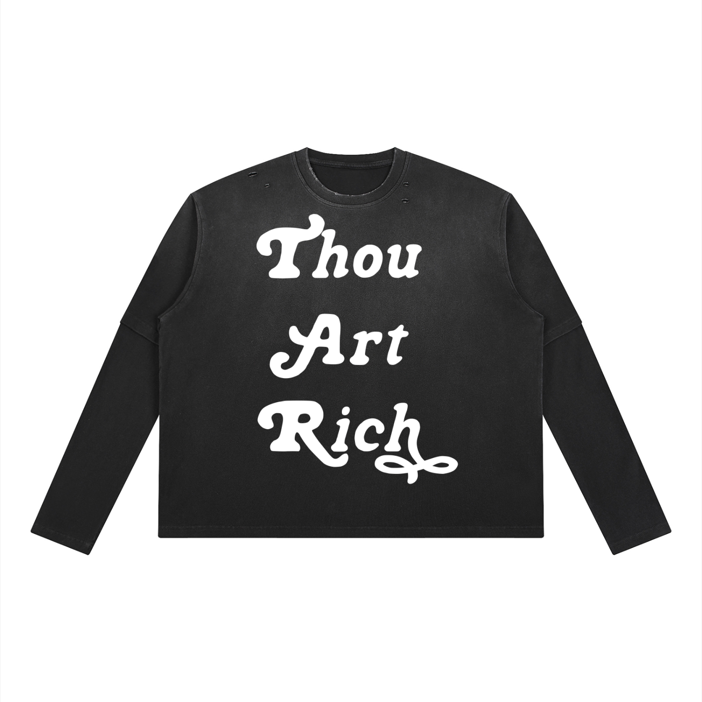 Thou Art Rich Vintage Wash Long Sleeve