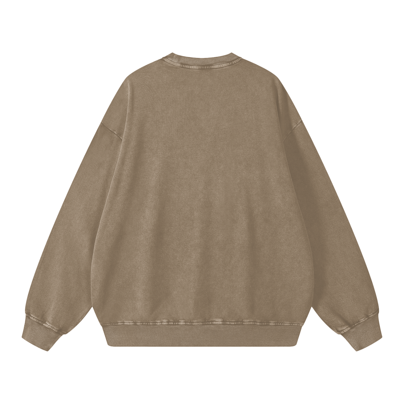 Thou Art Rich Acid Wash Oversize Crew Neck