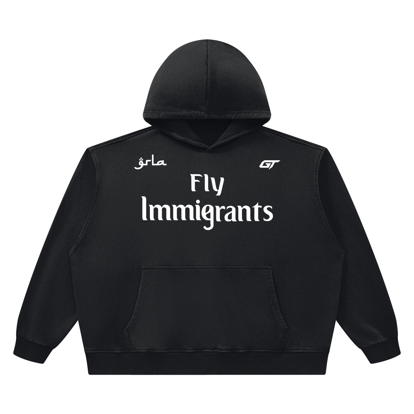 Fly Immigrants Vintage Hoodie