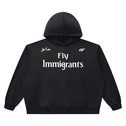 Fly Immigrants Vintage Hoodie