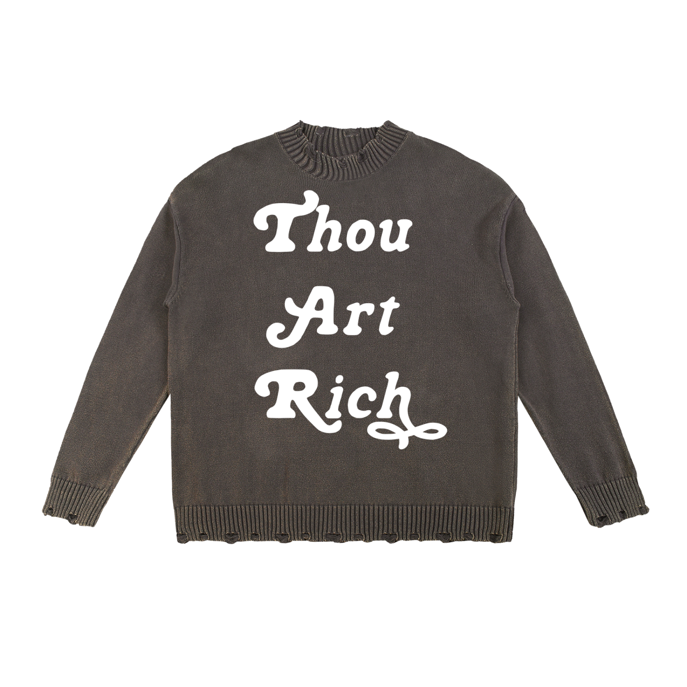 Thou Art Rich Vintage Washed Sweater
