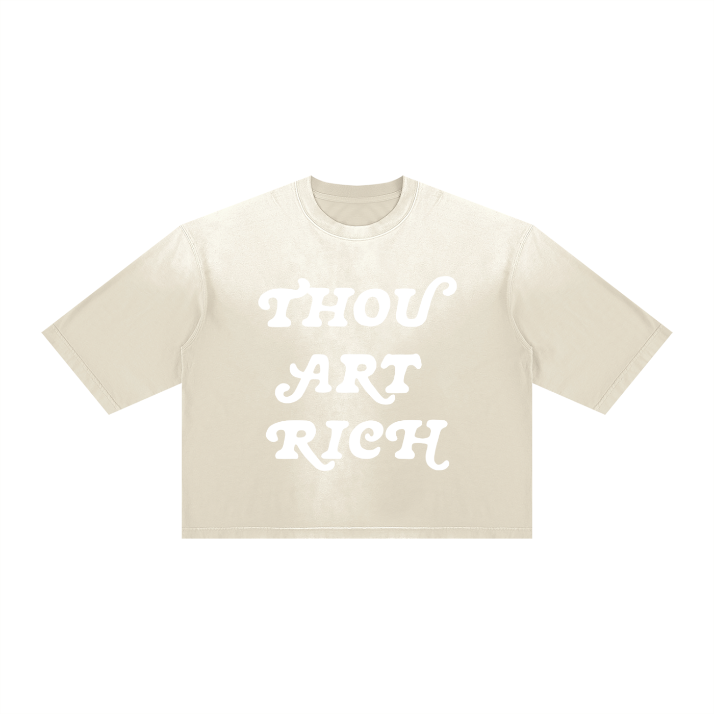 Thou Art Rich Boxy Shirt