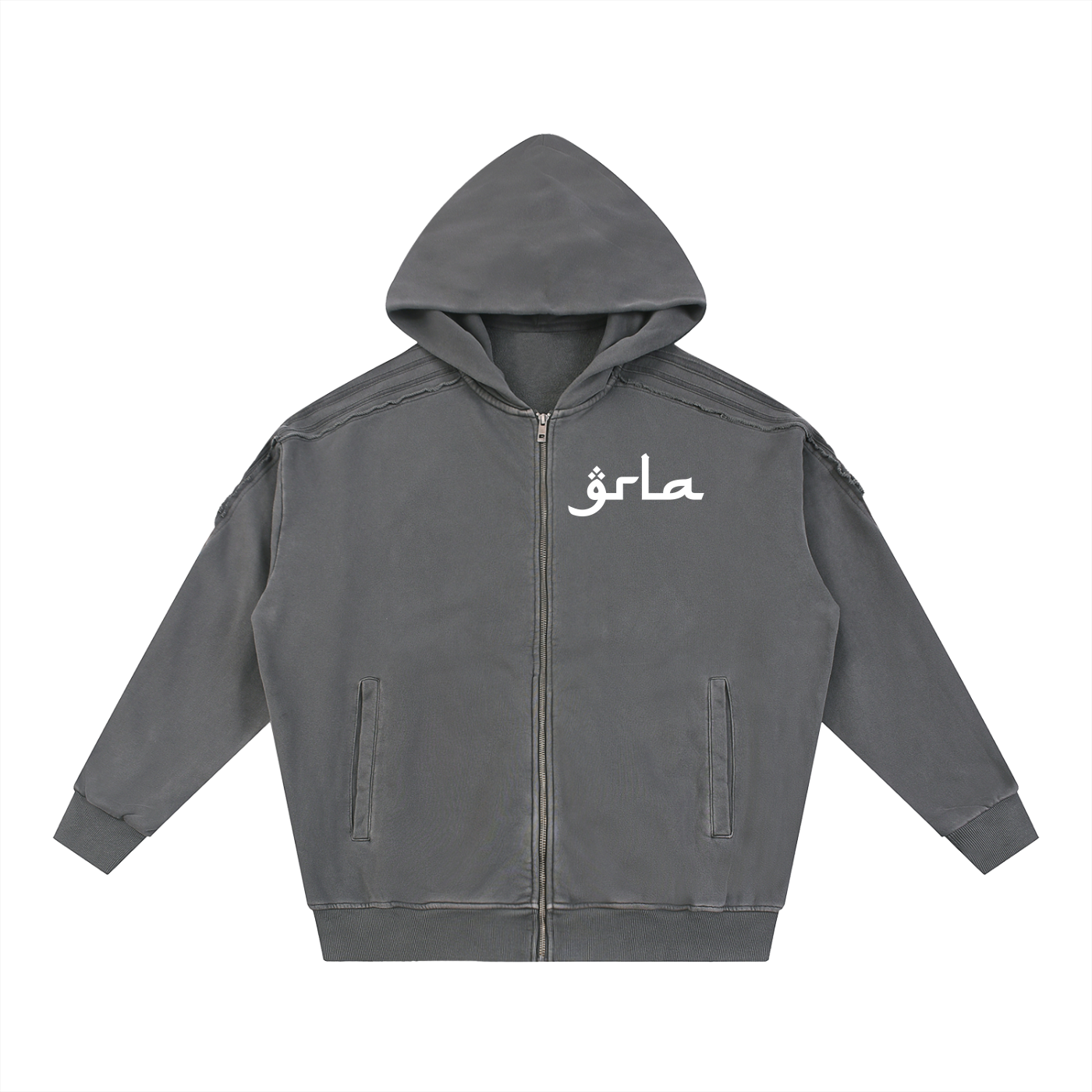 Snow Washed GRLA Rif Zip Hoodie
